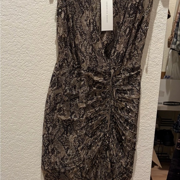 Veronica Beard Black and Gray Asymmetrical Dress - Picture 3 of 9